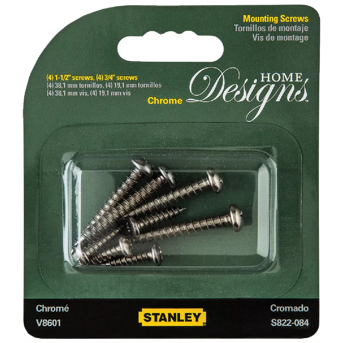 National Catalog V8601 Chrome Closet Hardware Mounting Screws (8-Count) - photo 2