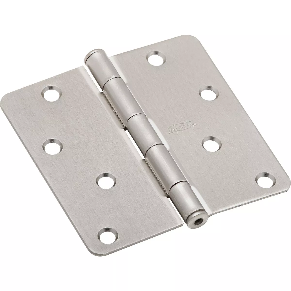 National Hardware 4 In. x 1/4 In. Radius Satin Nickel Door Hinge