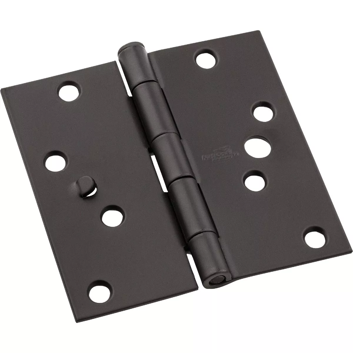 National Hardware 4 In. Oil Rubbed Bronze Square Door Hinge, (3-Pack)