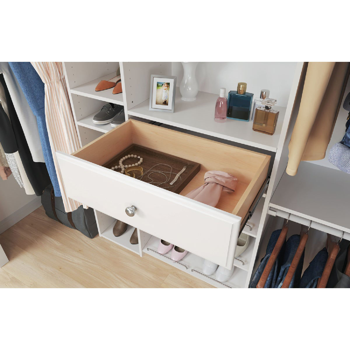 Easy Track 8 In. White Deluxe Drawer | Do it Best