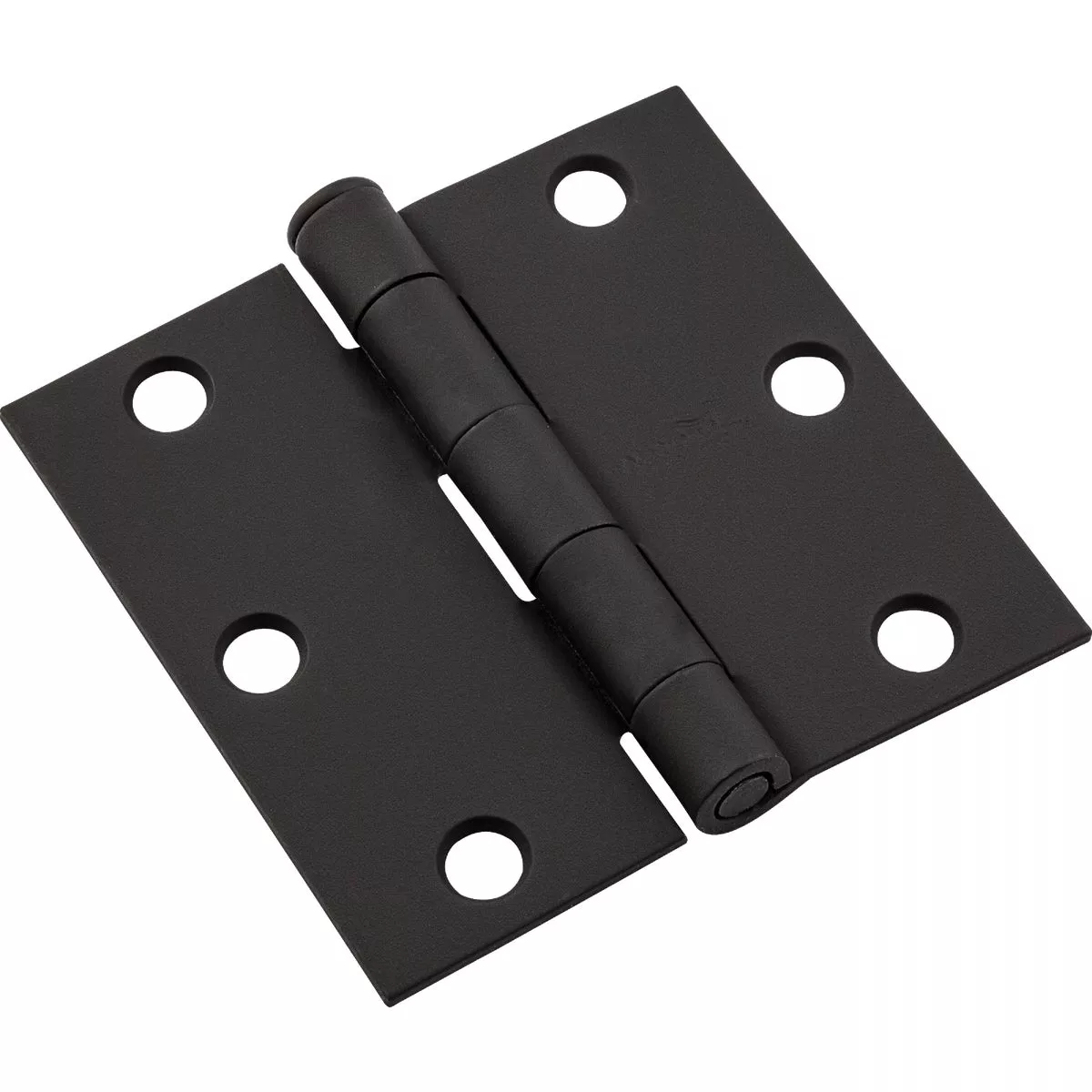 National Hardware 3 In. Black Square Door Hinge
