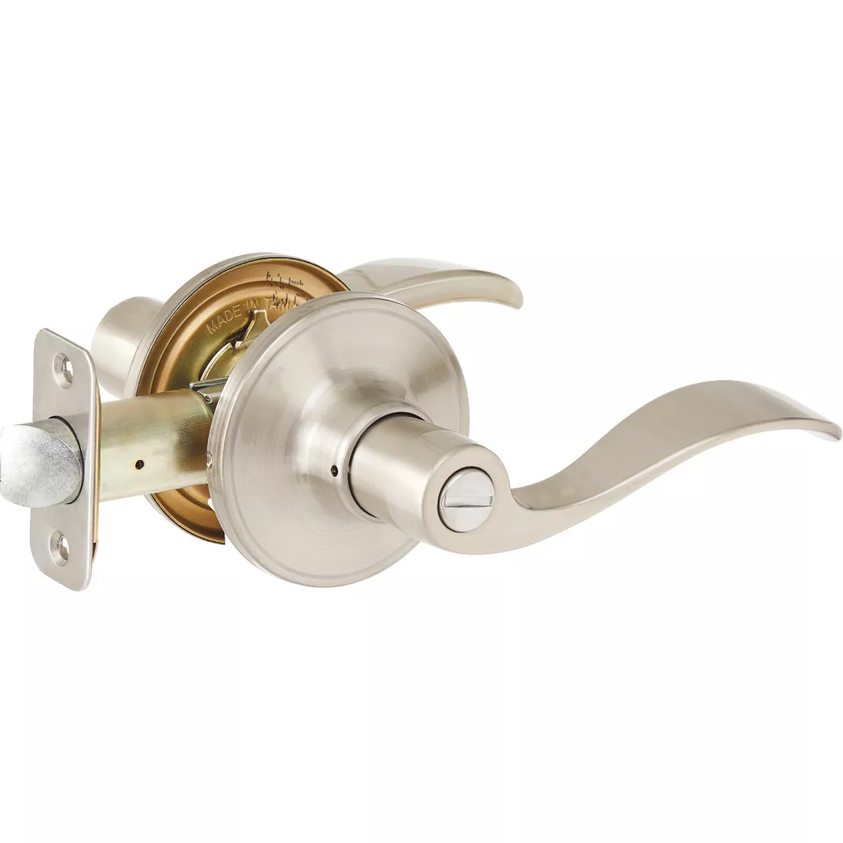 Steel Pro Brushed Nickel Privacy Door Lever - photo 4