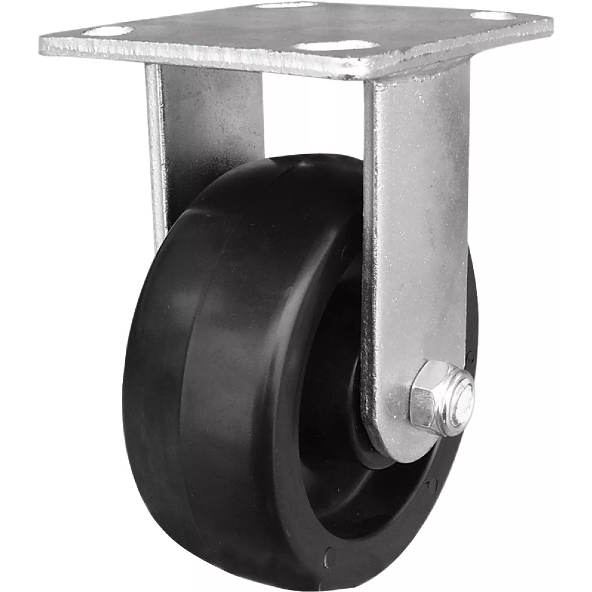 Shepherd Hardware 5 In. Heavy-Duty Polypropylene Rigid Plate Caster