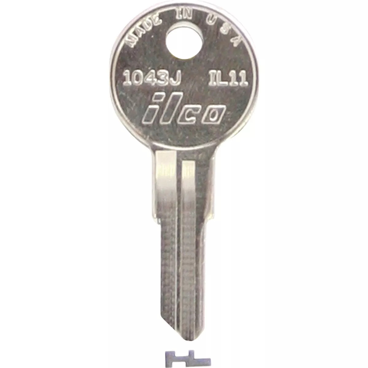 ILCO Illinois Nickel Plated File Cabinet Key IL11 / 1043J (10-Pack)