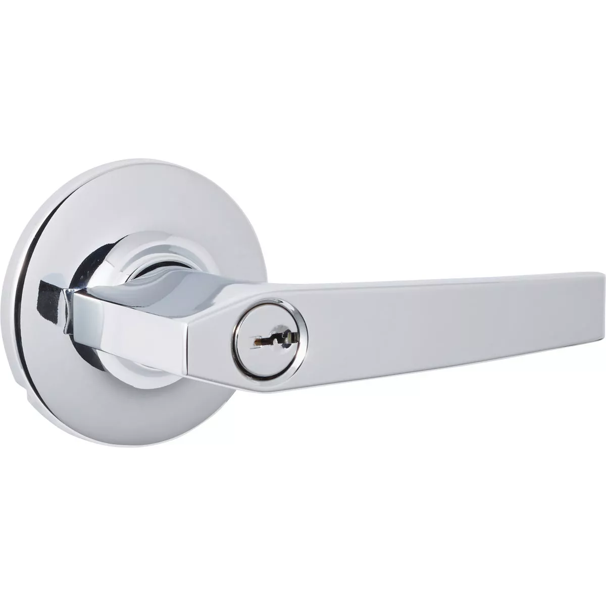 Steel Pro Polished Chrome Straight Entry Door Lever