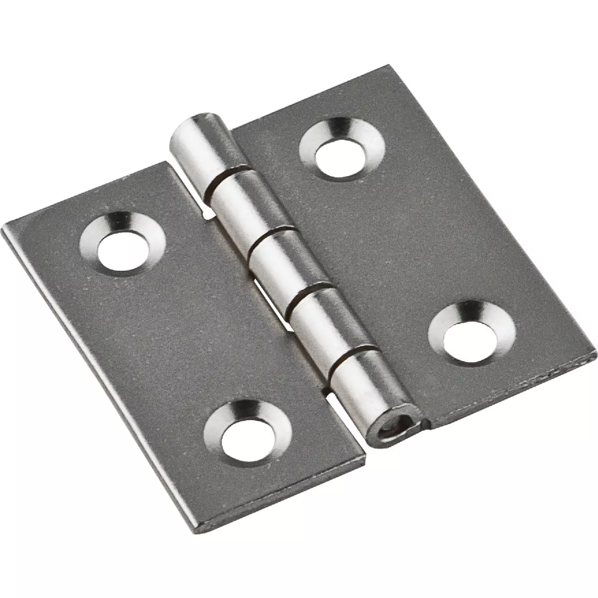 National Hardware 1 In. X 1 In. Satin Nickel Broad Hinge (4-Pack)