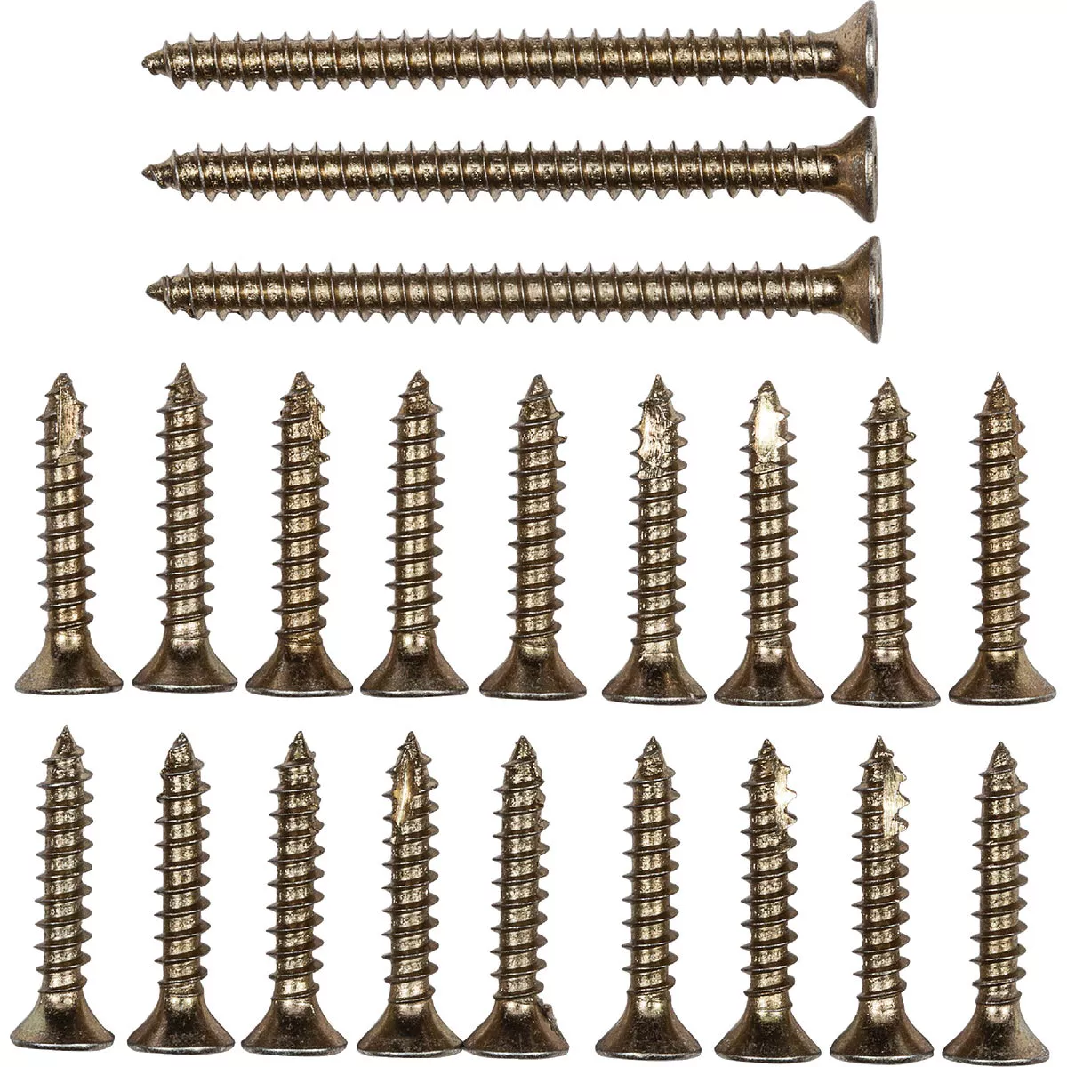 National Brass Tone Door Hinge Screw Pack (21 Ct.)