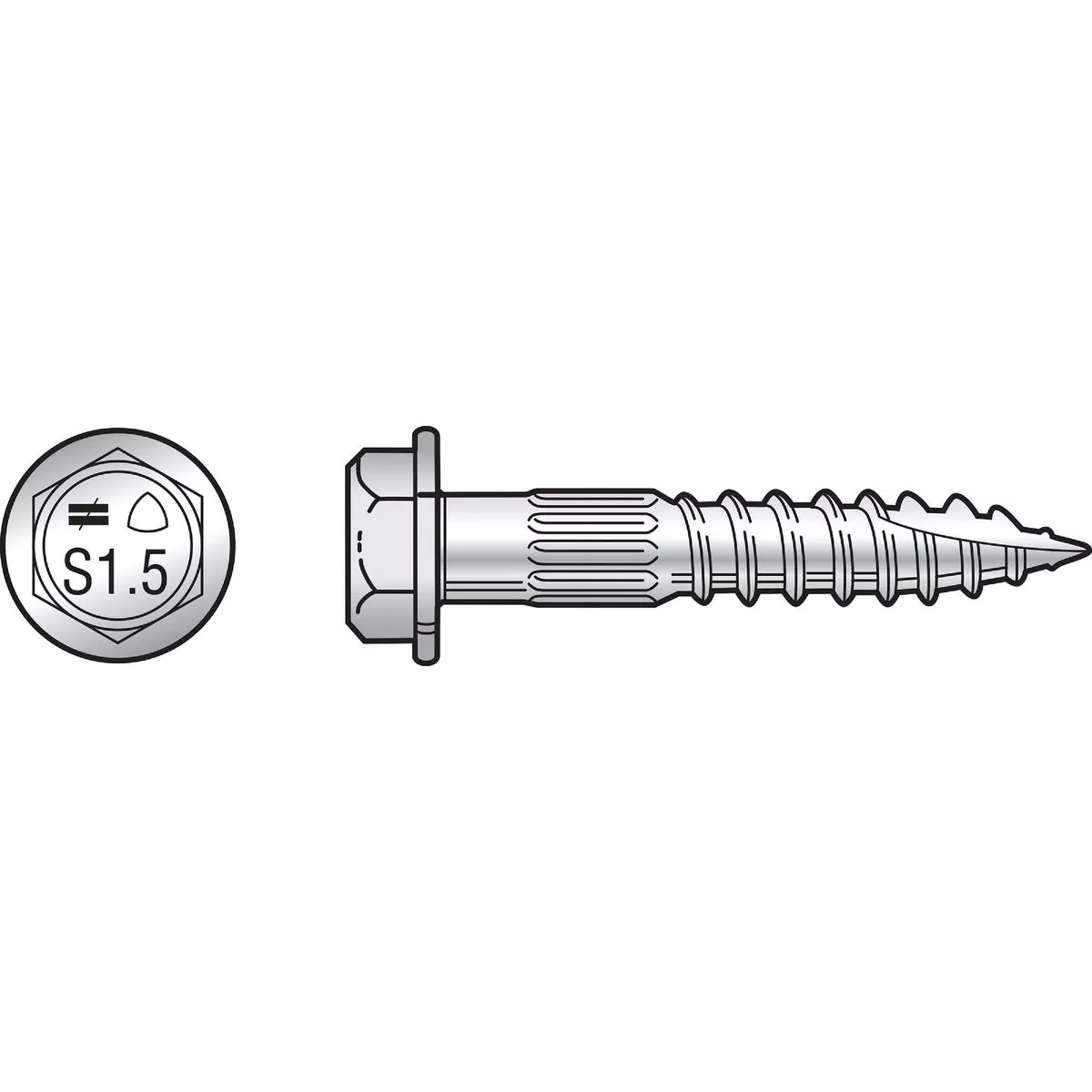 Simpson Strong Tie 1/4 In. x 1-1/2 In. Wood Screw (300 Ct.)