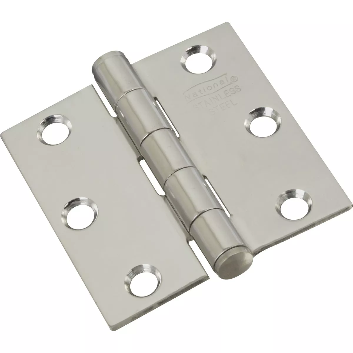 National Hardware 2-1/2 In. Square Stainless Steel Door Hinge, (2-Pack)
