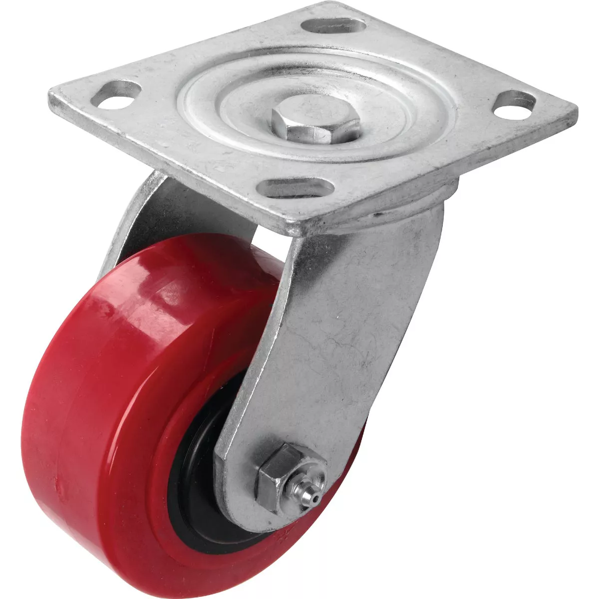 Shepherd Hardware 4 In. Polyurethane Medium-Heavy Duty Swivel Plate Caster