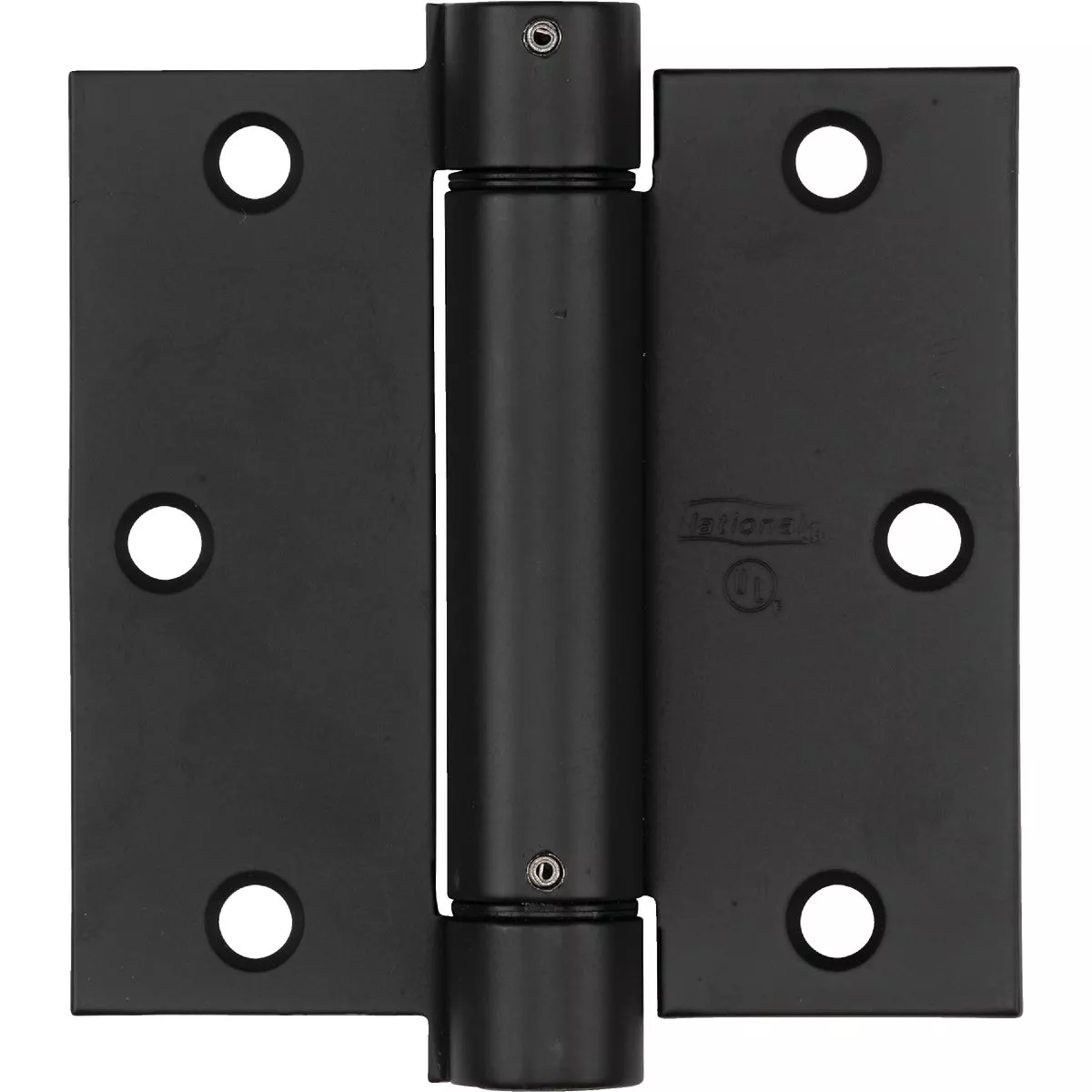 National Hardware 3-1/2 In. Square Oil Rubbed Bronze Spring Door Hinge
