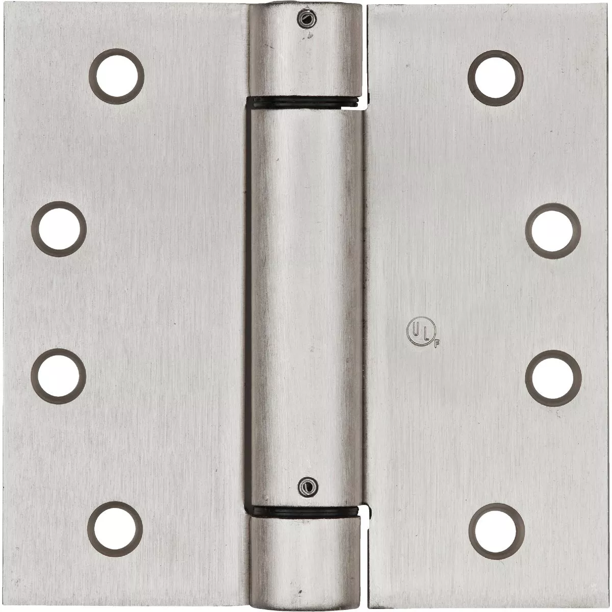 National Hardware 4 In. Satin Nickel Square Spring Door Hinge
