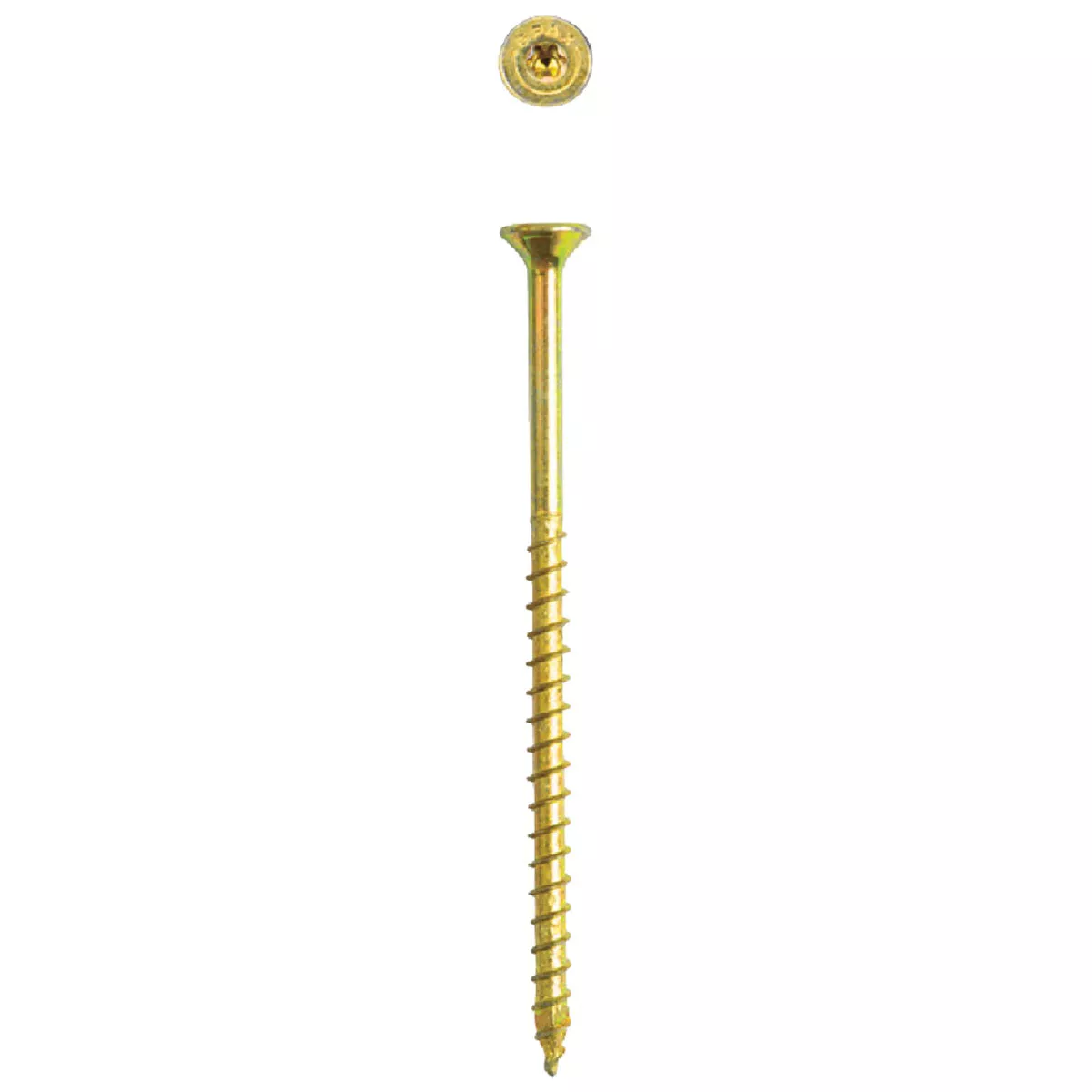 SPAX #10 x 3-1/2 In. T20 Plus Flat Head Yellow Zinc (Interior) Wood Screw (57 Ct.) - photo 3