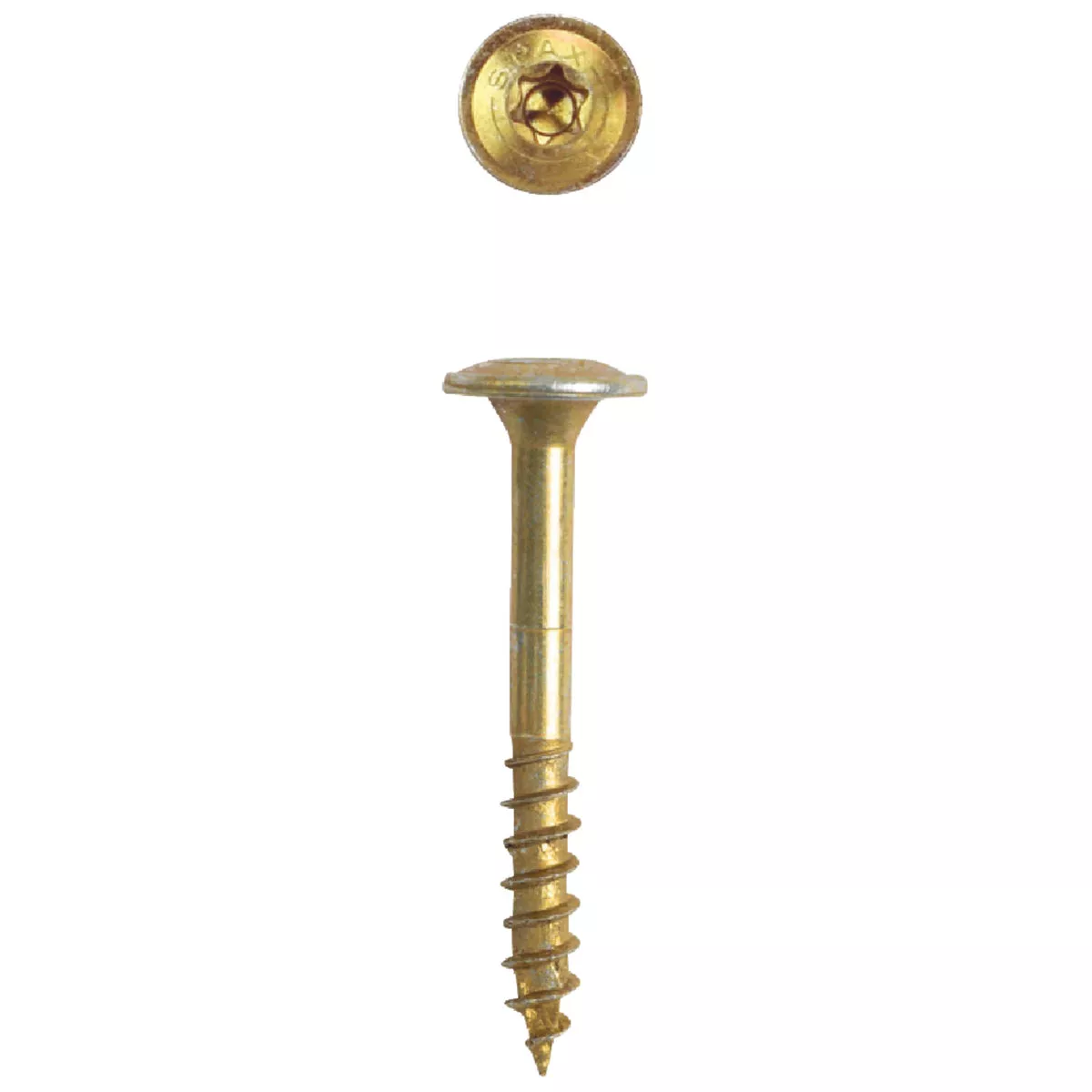 SPAX #8 x 1-1/2 In. T20 Plus Wafer Head Yellow Zinc (Interior) Cabinet Screw (175 Ct.) - photo 3