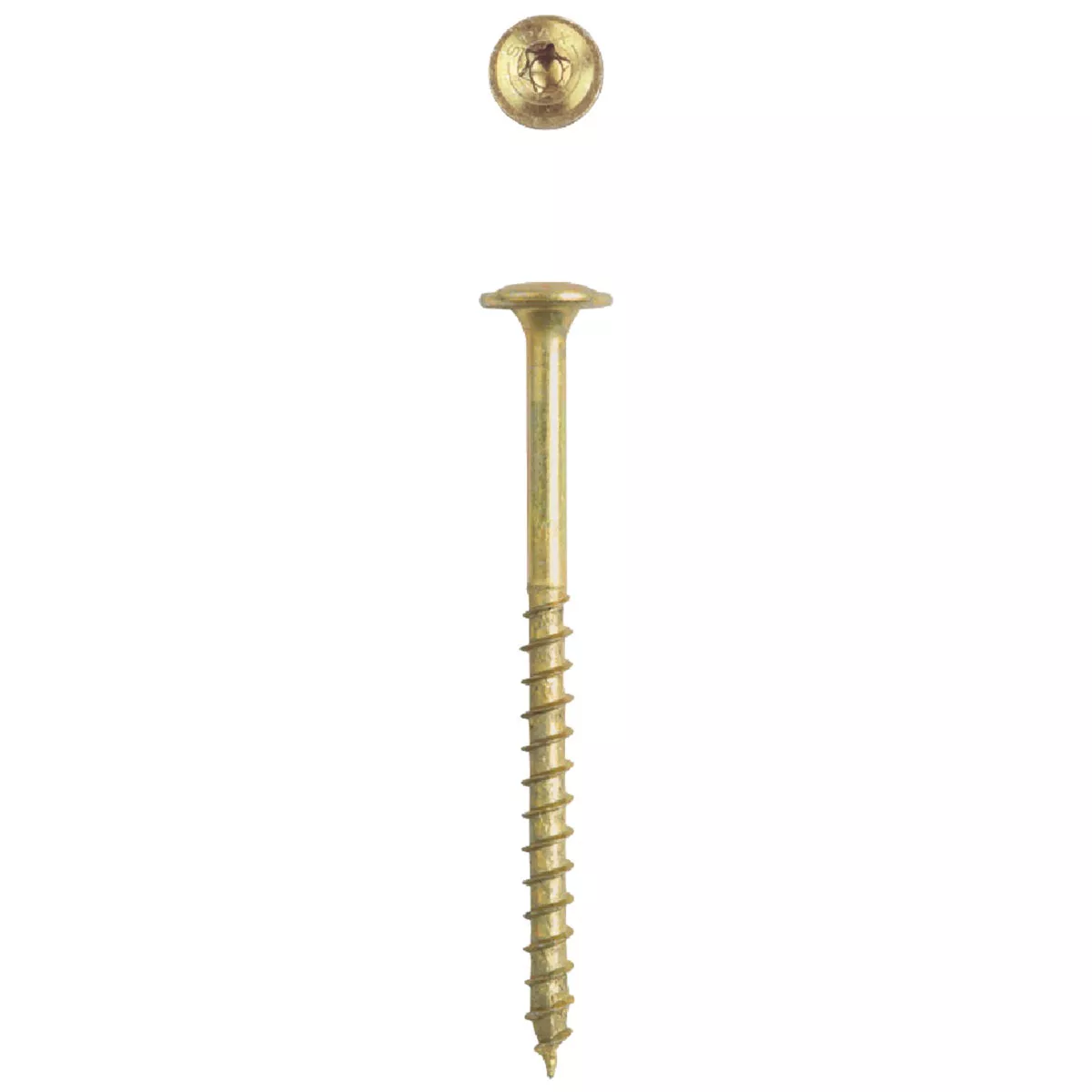 SPAX #8 x 2 In. T20 Plus Wafer Head Yellow Zinc (Interior) Cabinet Screw (140 Ct.) - photo 3