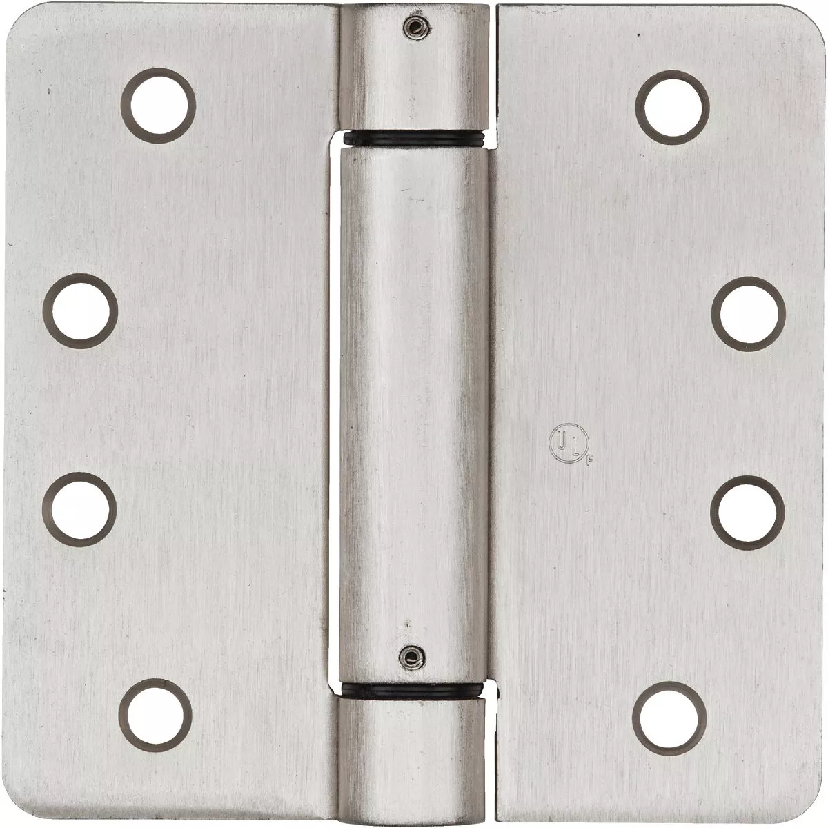 National Hardware 4 In. Satin Nickel 1/4 In. Radius Spring Door Hinge