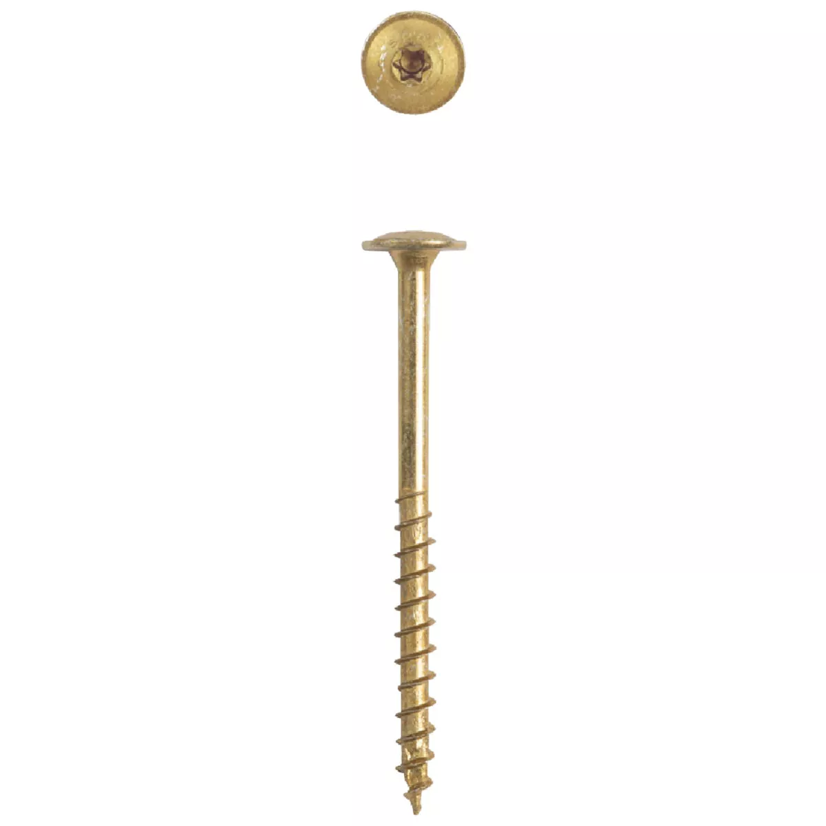 SPAX #10 x 2-1/2 In. T20 Plus Wafer Head Yellow Zinc (Interior) Cabinet Screw (75 Ct.) - photo 3