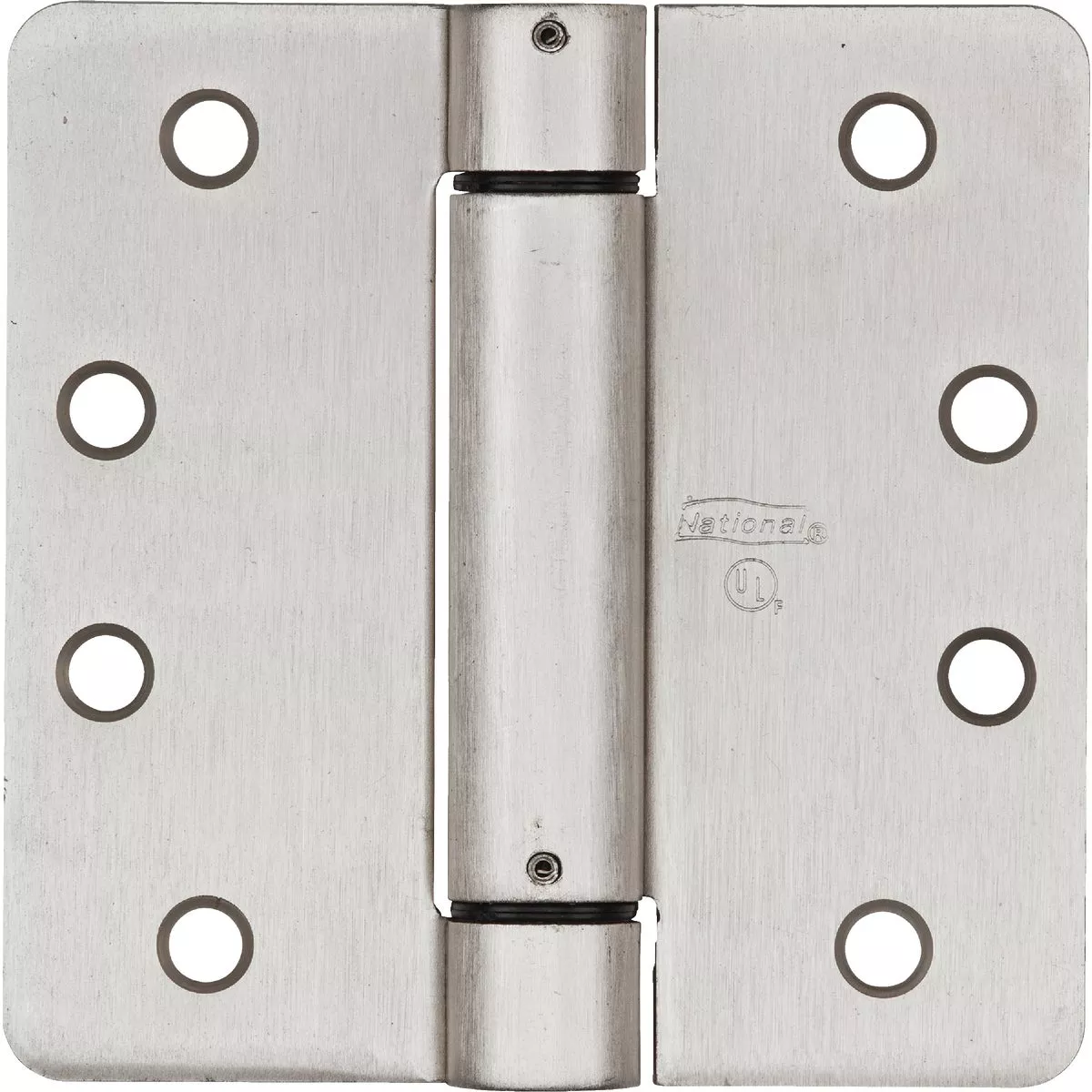 National Hardware 3-1/2 In. Satin Nickel 5/8 In. Radius Spring Door Hinge