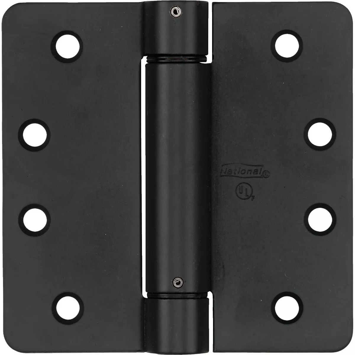 National Hardware 4 In. Oil Rubbed Bronze 5/8 In. Radius Spring Door Hinge