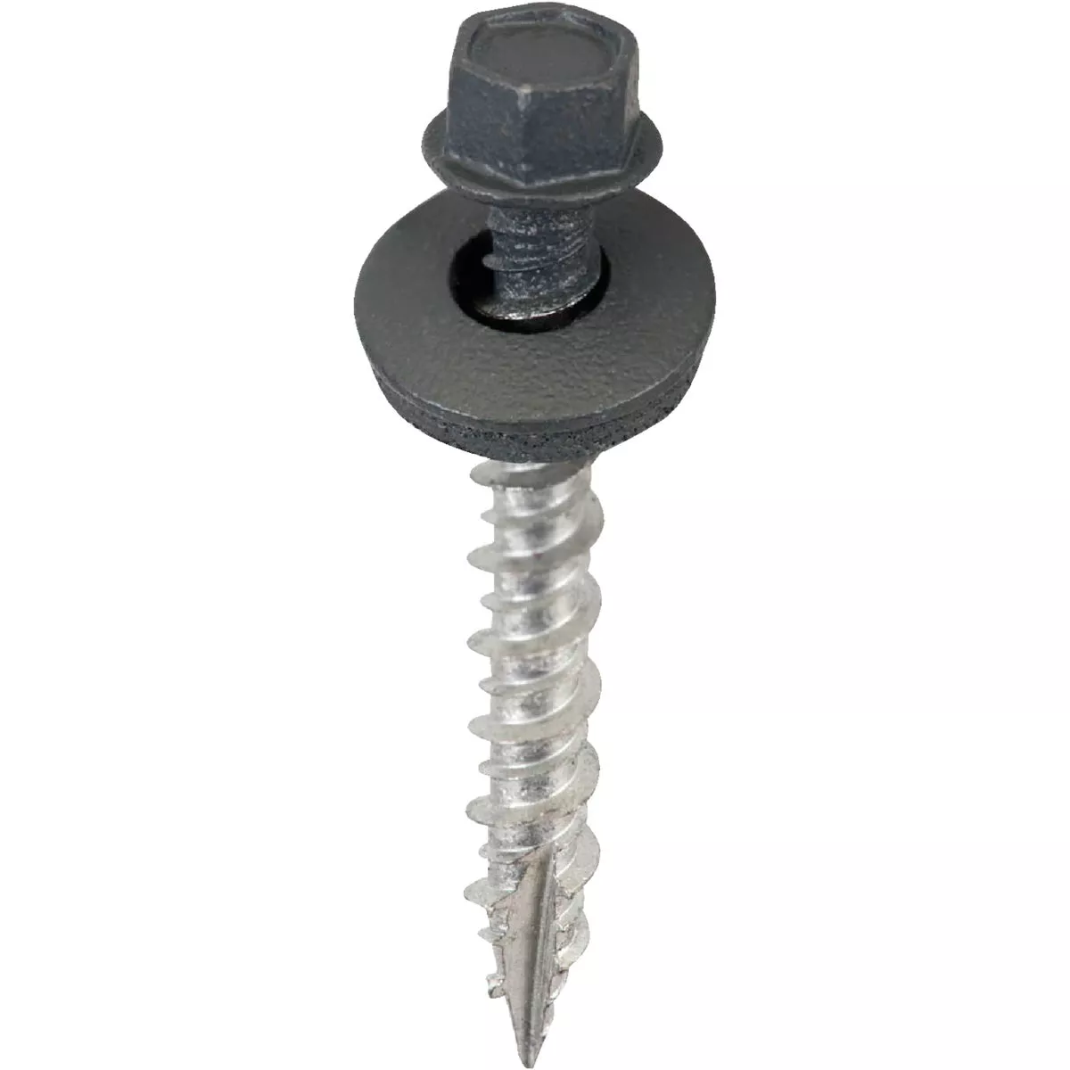 Acorn International #9 x 1-1/2 In. Charcoal Gray Washered Metal To Wood Screw (250-Count)