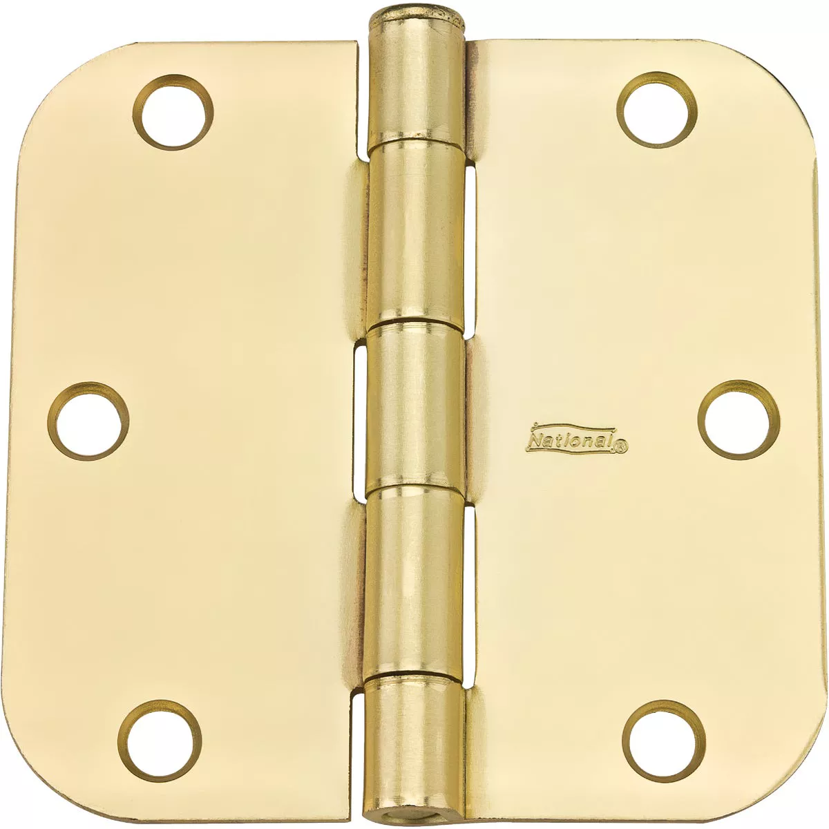 National 3.5 In. Satin Brass 5/8 In. Radius Door Hinge (12-Pack) - photo 2