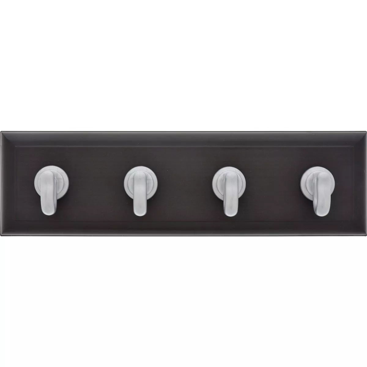 Hillman High and Mighty 10 Lb. Capacity Black Key Rail with Silver Hooks - photo 2