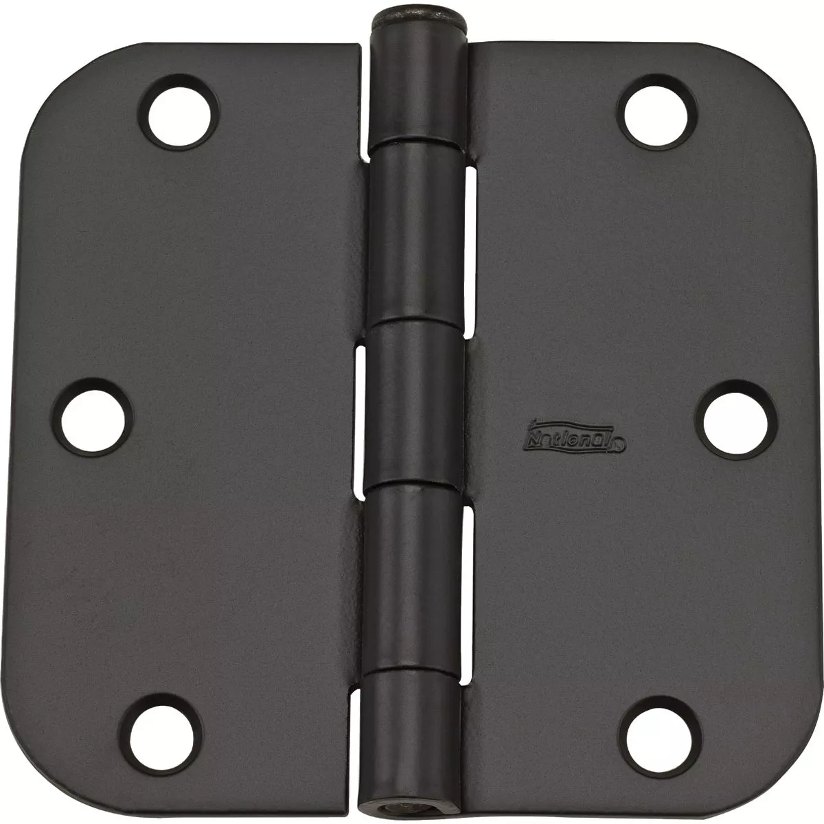 National Hardware 3-1/2 In. Oil Rubbed Bronze 5/8 In. Radius Door Hinge (12-Pack)