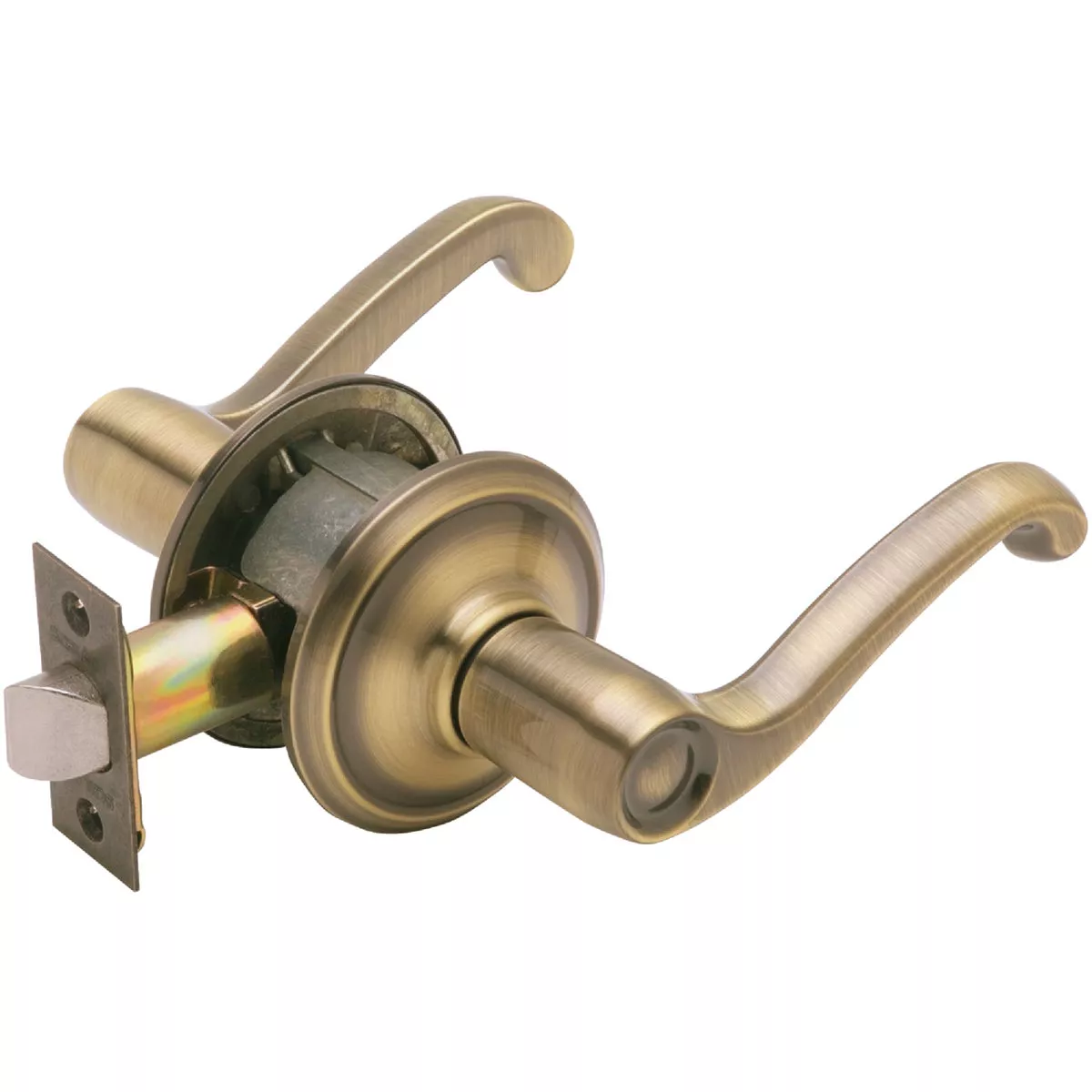 Schlage Flair Antique Brass Passage Door Lever