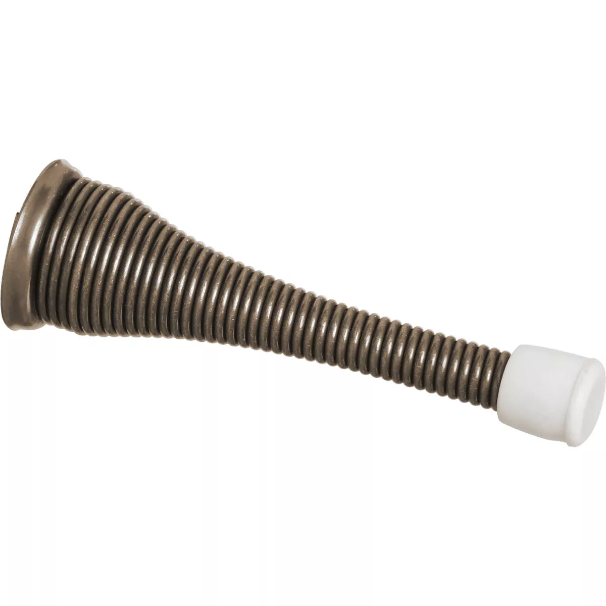 National Hardware 3 In. Antique Brass Spring Door Stop (2-Count)