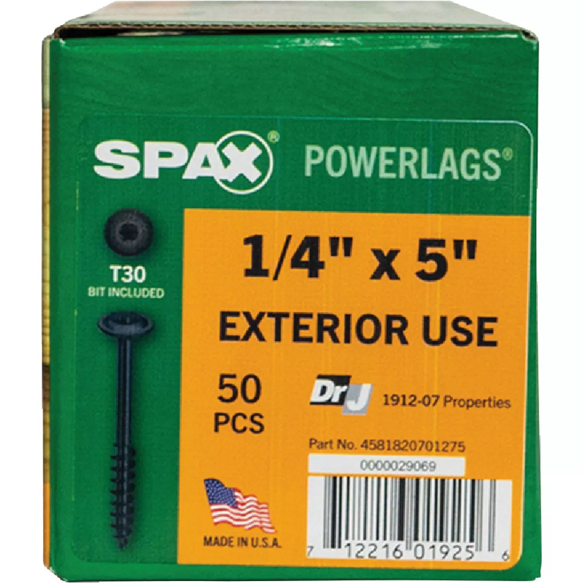 SPAX Powerlag 1/4 In. x 5 In. T30 Washer Head HCR (Exterior Rated) Lag Screw (50 Ct.) - photo 3