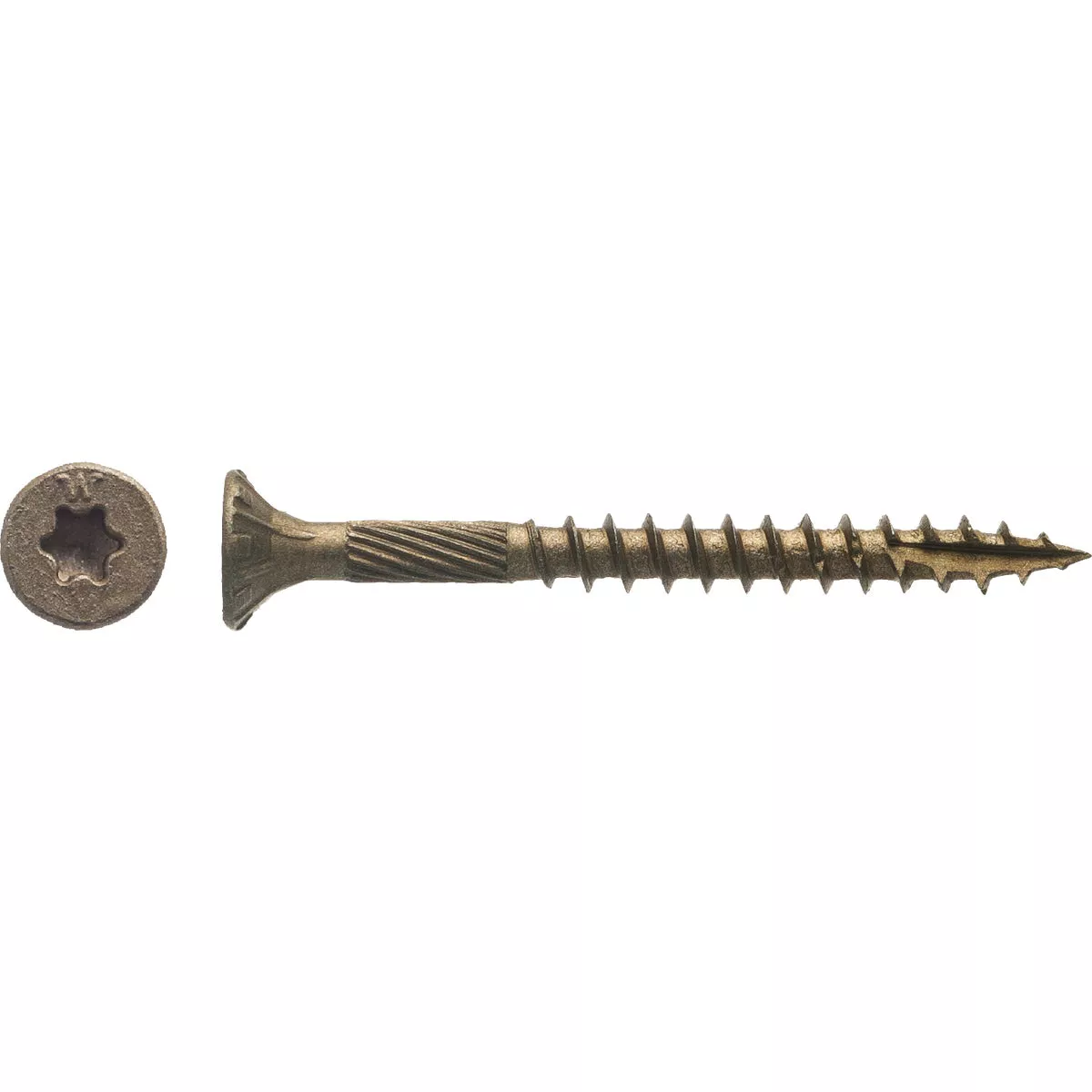 Big Timber #8 x 1-3/4 In. Bronze Flat Head Wood Screw (173 Ct., 1 Lb.)