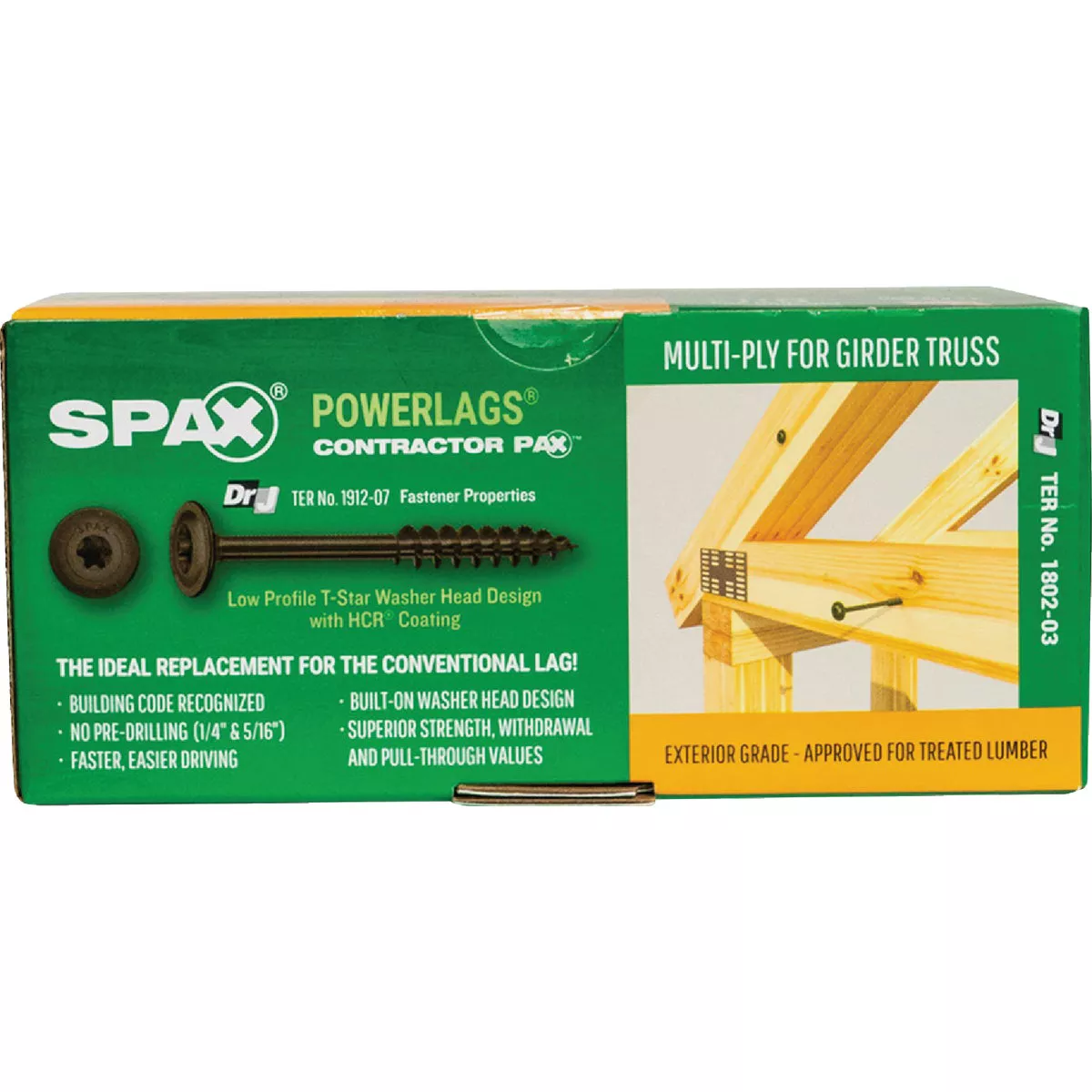 Spax PowerLags 5/16 In. x 4-1/2 In. Washer Head Exterior Structure Screw (50 Ct.) - photo 3