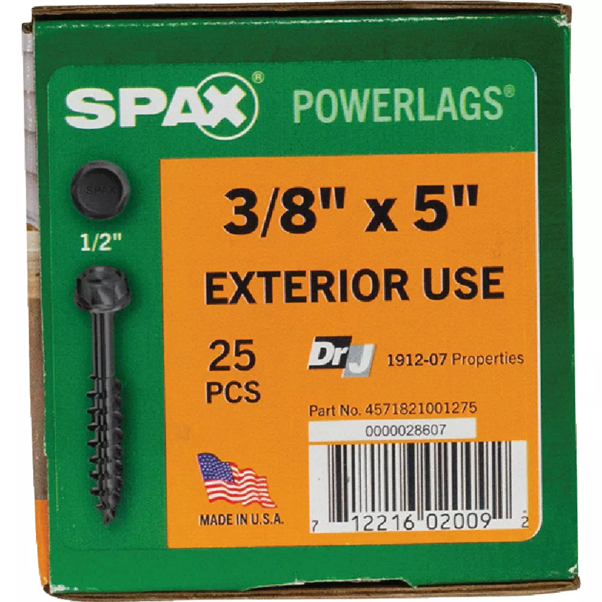 SPAX Powerlag 3/8 In. x 5 In. T50 Washer Head HCR (Exterior Rated) Lag Screw (25 Ct.)- - photo 4