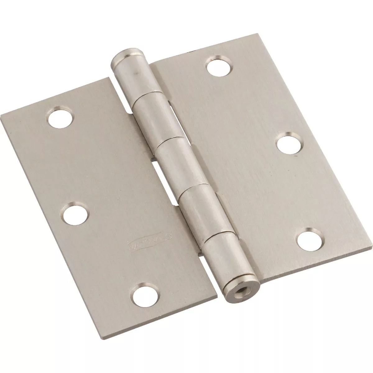 National Hardware 3 In. Satin Nickel Square Door Hinge