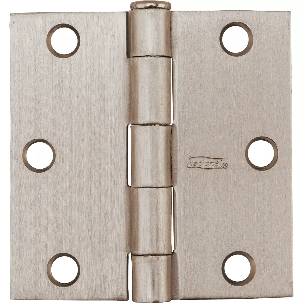 National Hardware 3 In. Satin Nickel Square Door Hinge - photo 2