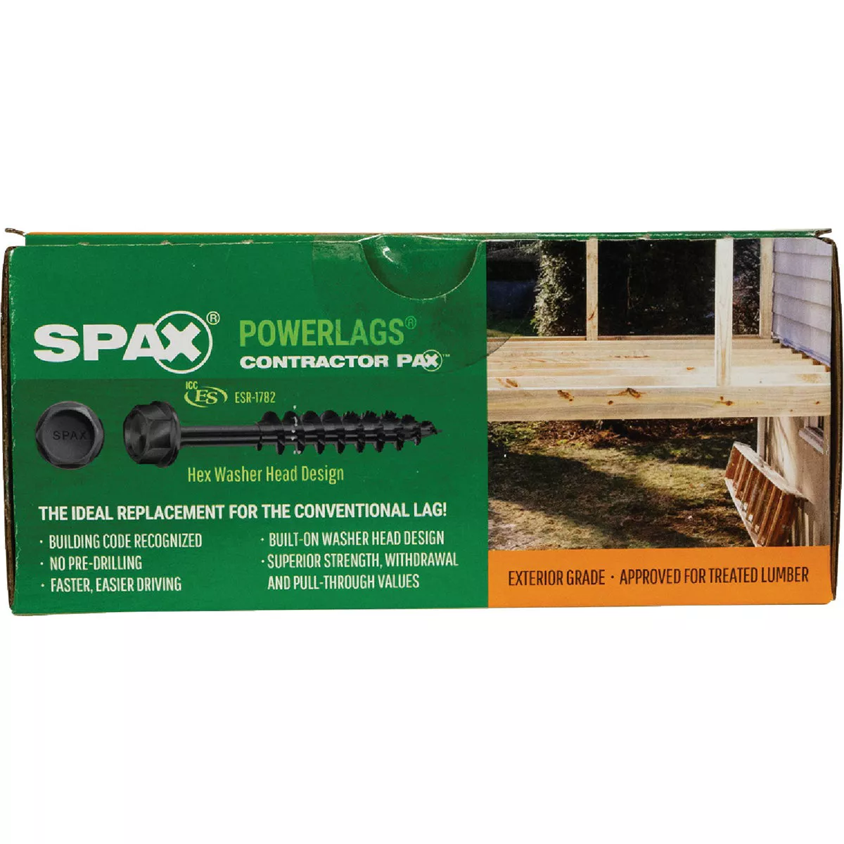 Spax PowerLags 3/8 In. x 6 In. Washer Head Exterior Structure Screw (25 Ct.) - photo 2