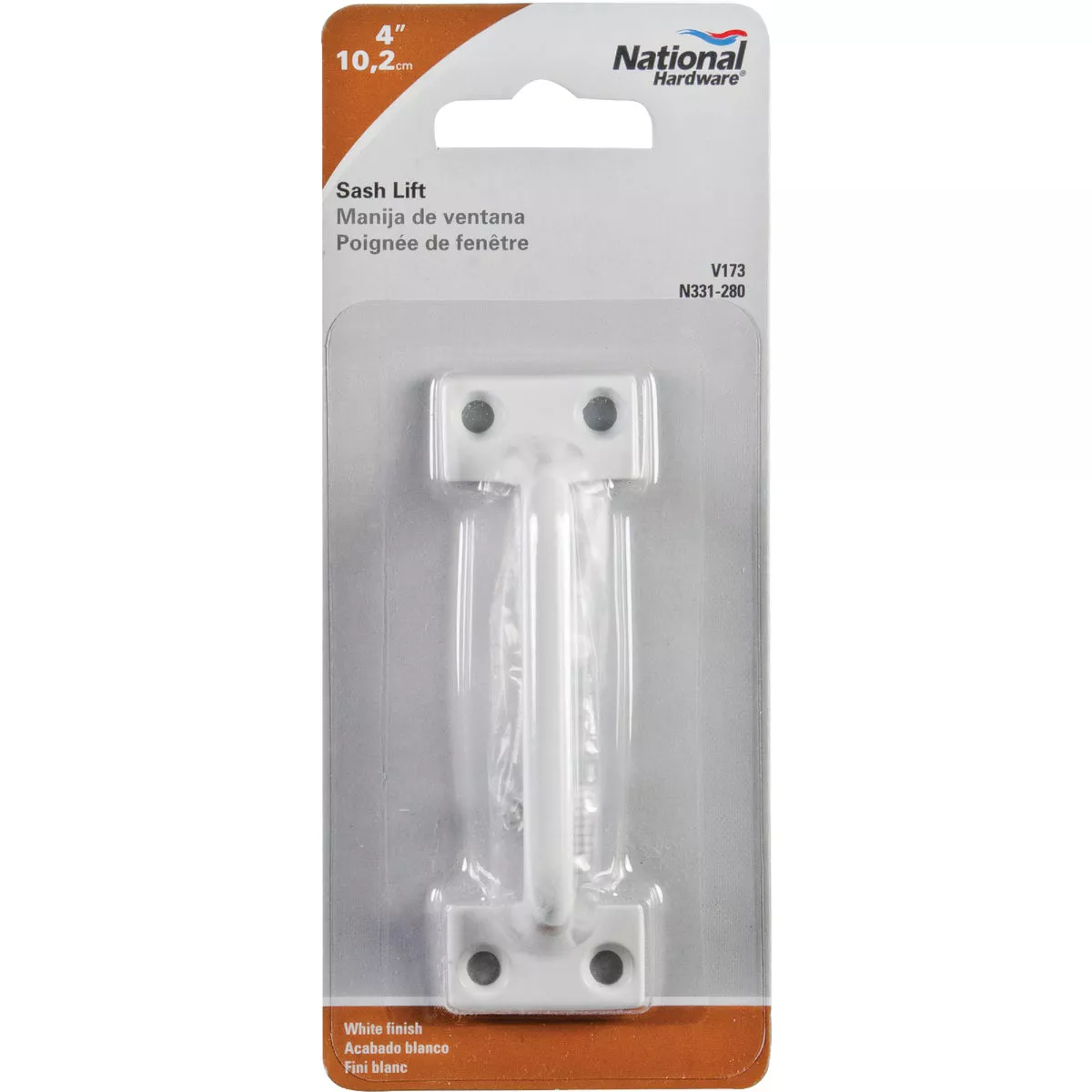 National V173 4 In. White Bar Type Window Sash Lift - photo 2