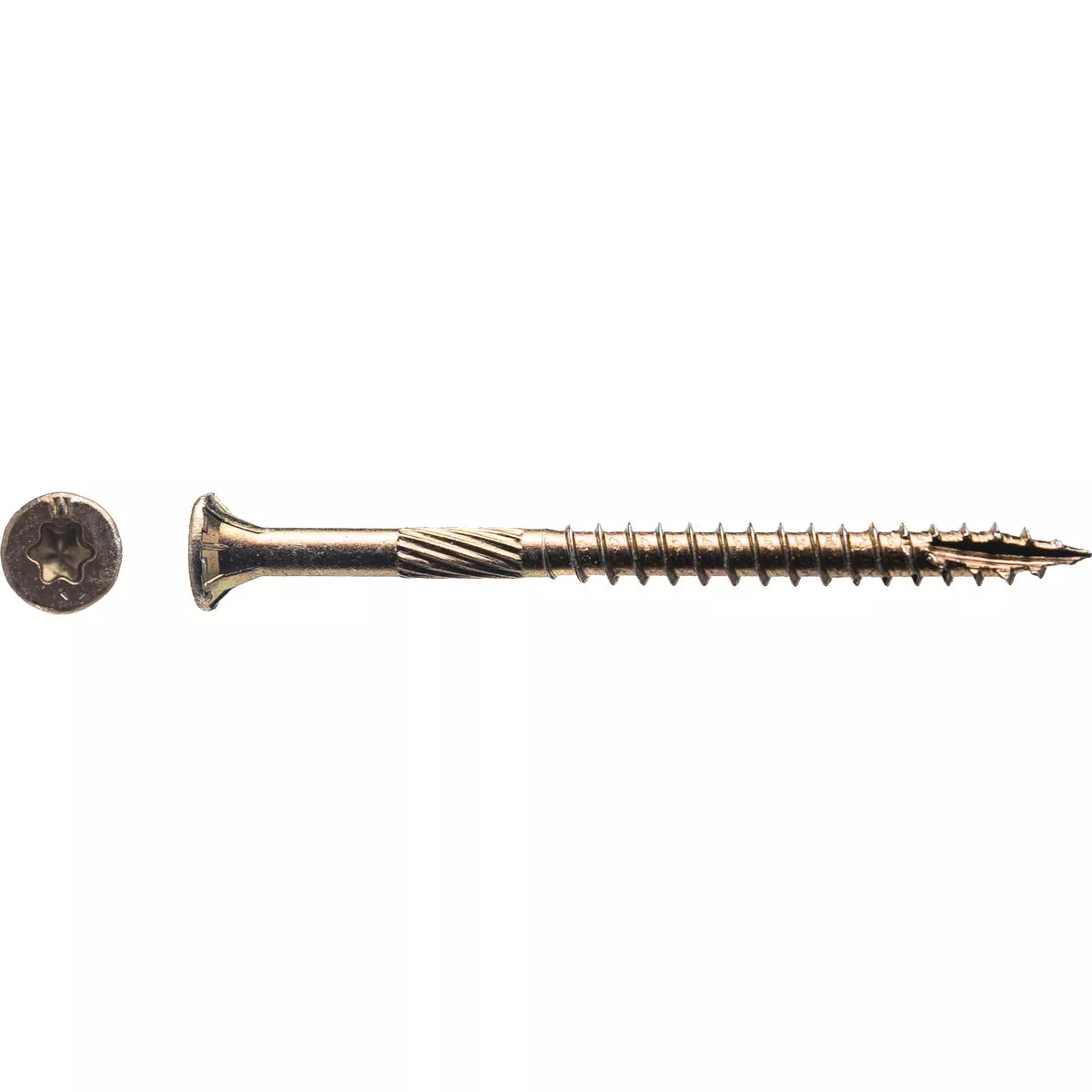 Big Timber #9 x 2-1/2 In. Yellow Zinc Flat Head Wood Screw (470-Count, 5 Lb.)