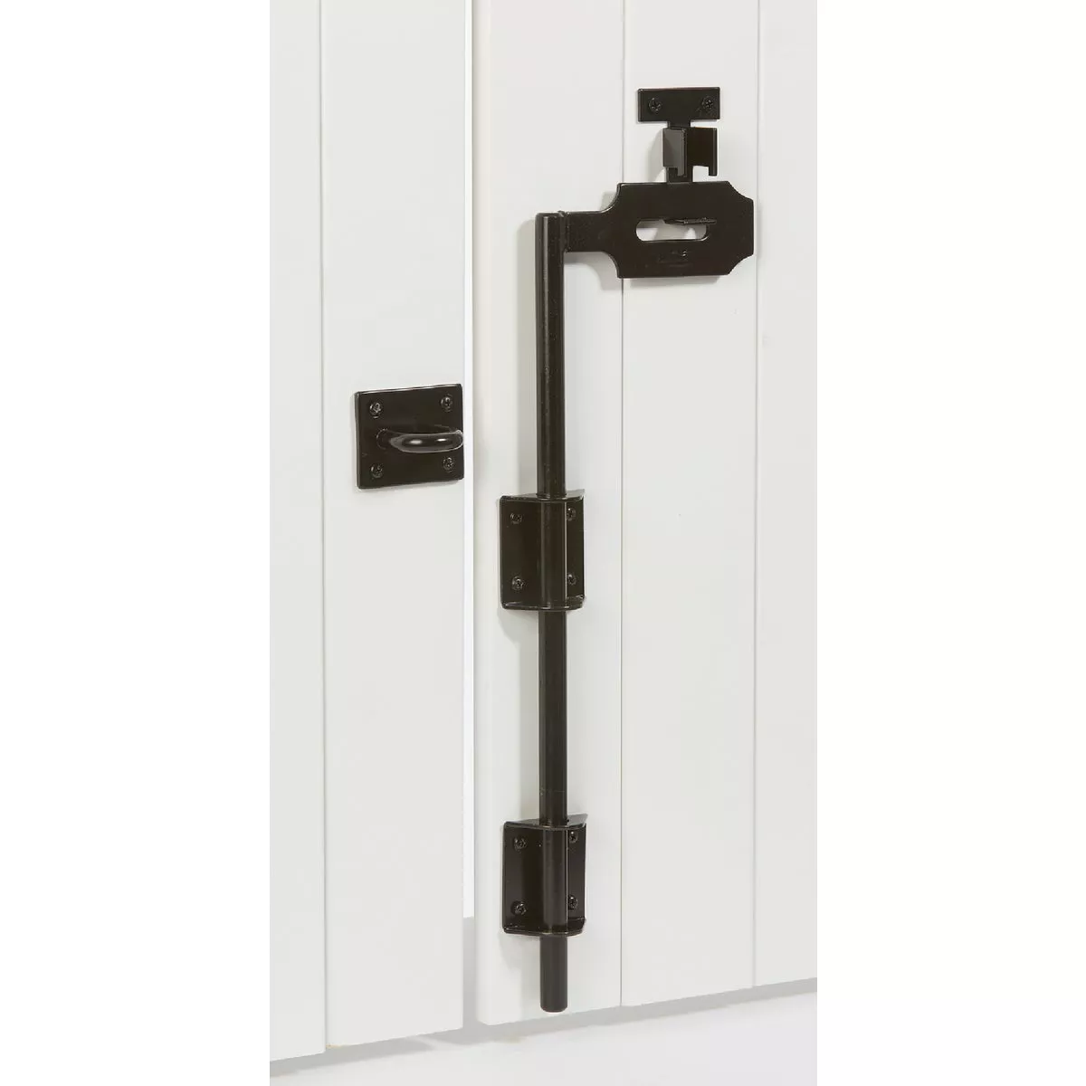 National Hardware 5/8 In. X 18 In. Black Steel Lock Cane Bolt - photo 2