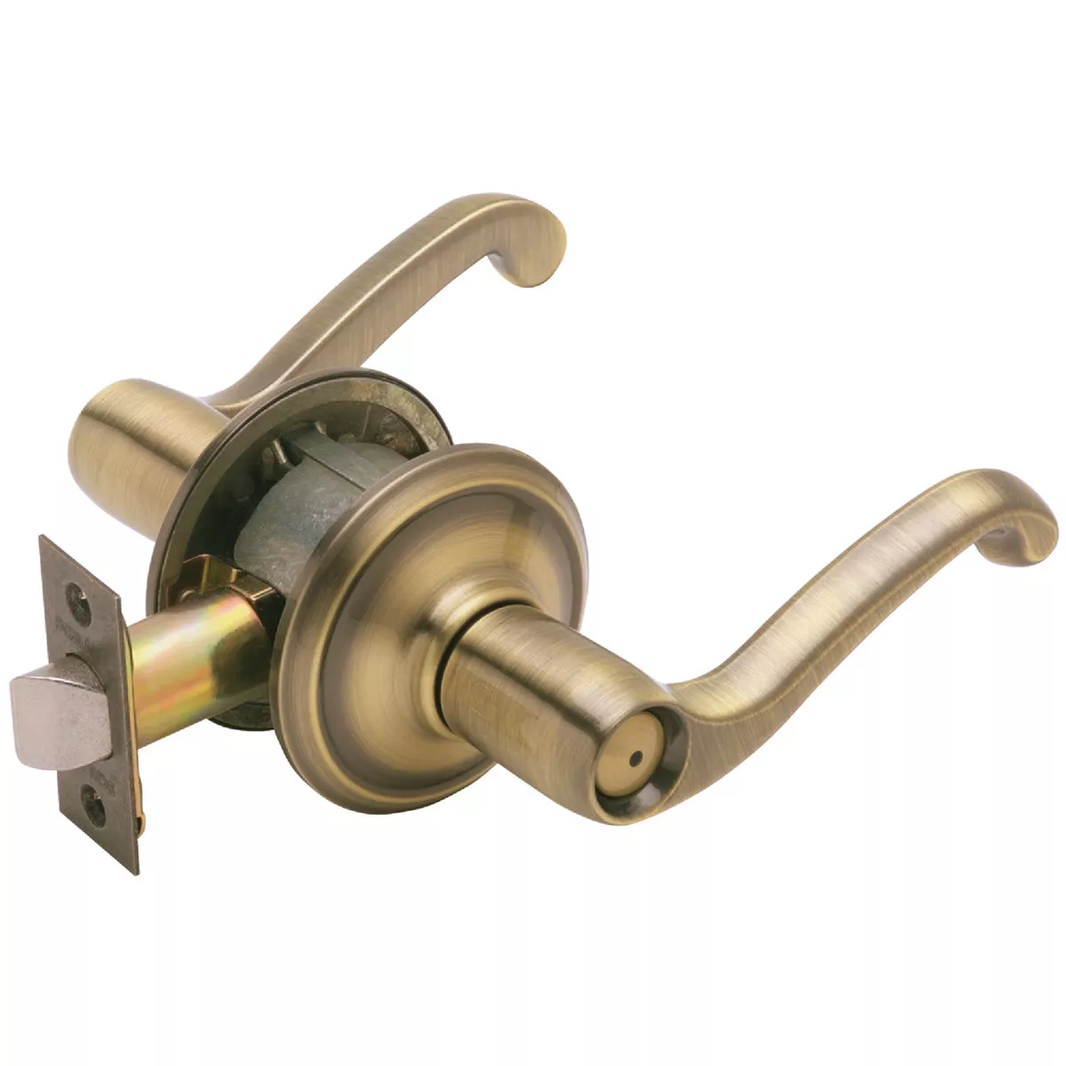 Schlage Flair Antique Brass Privacy Door Lever | True Value Hardware
