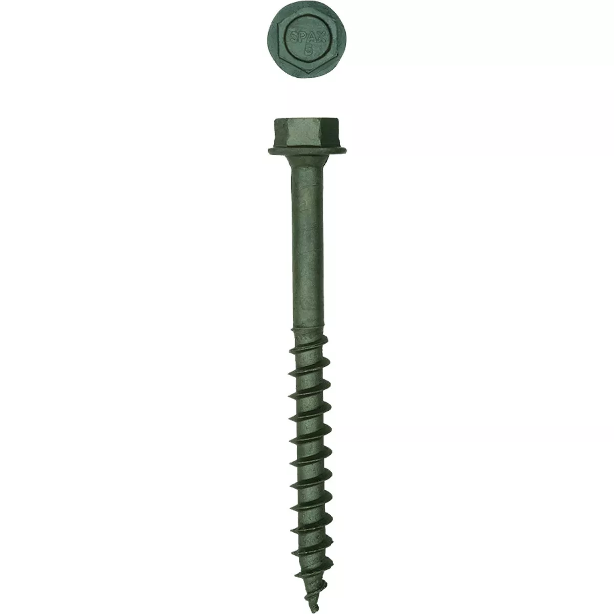 Spax PowerLags 1/2 In. x 5 In. Hex Head Exterior Structure Screw (25 Ct.)