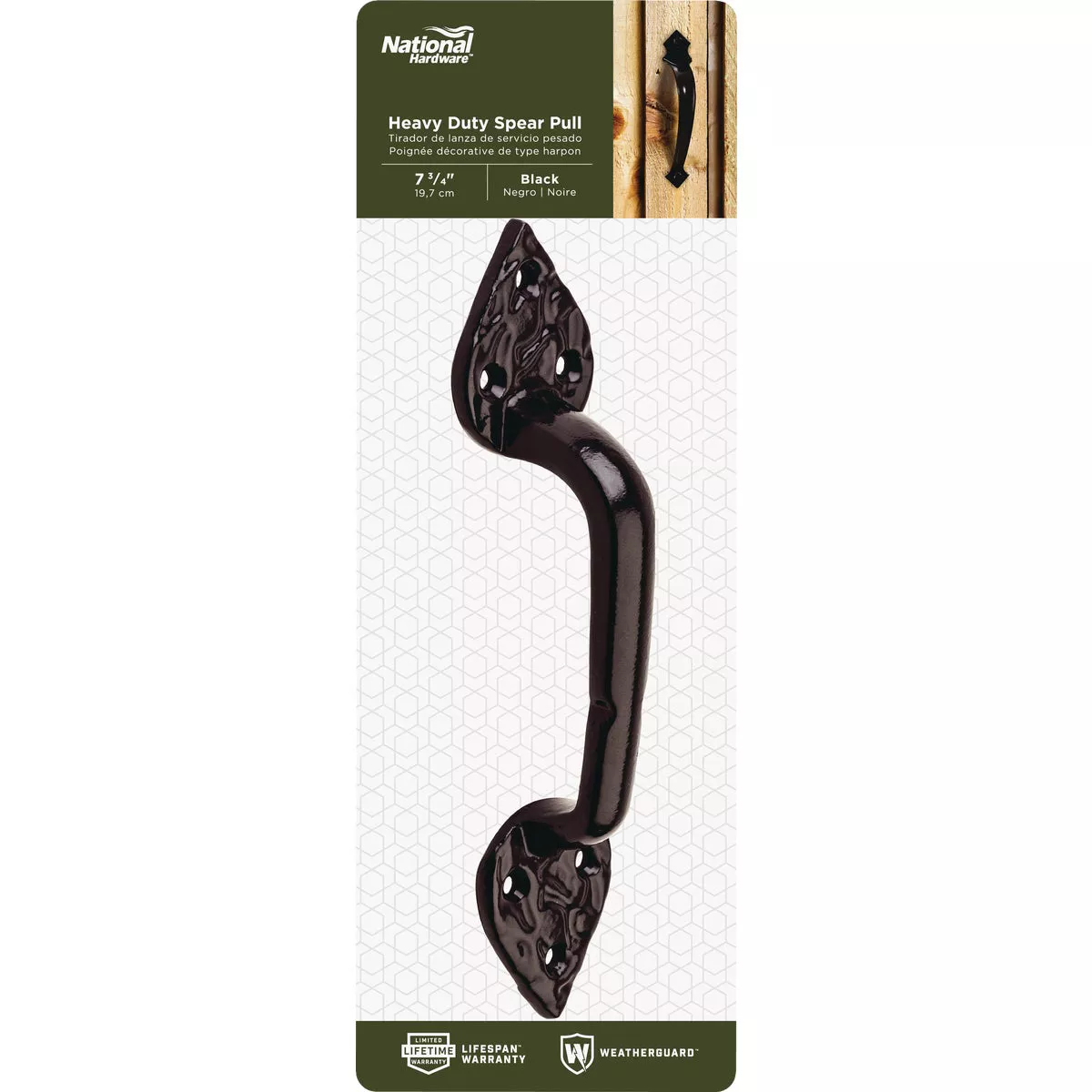 National 8 In. Heavy-Duty Black Spear Pull - photo 2