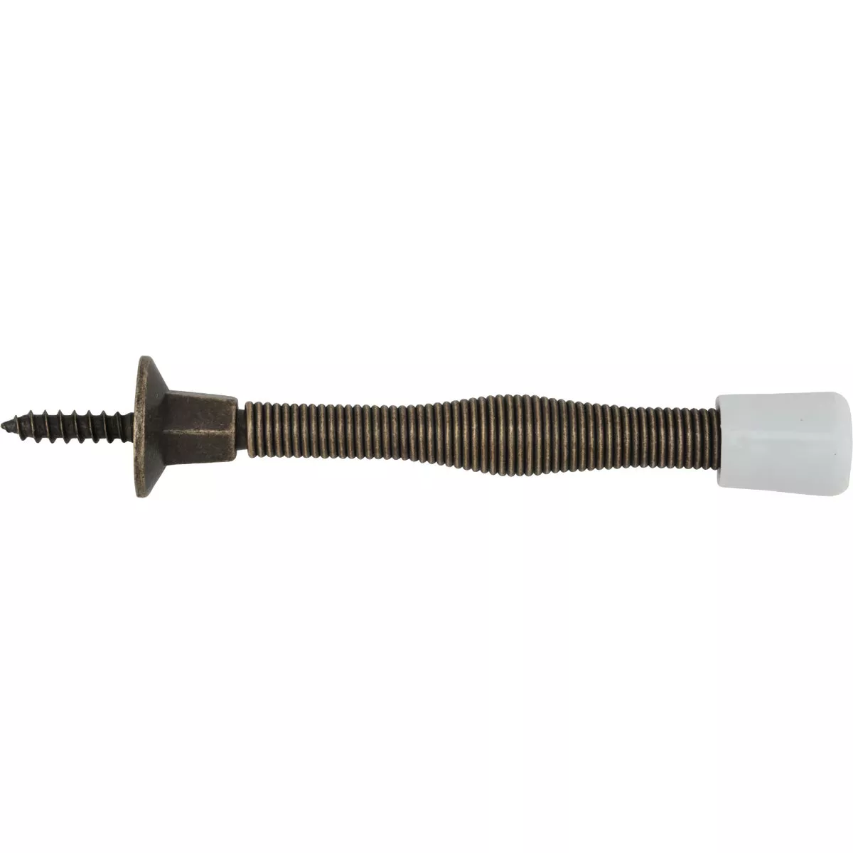 National 1410 Antique Brass Spring Door Stop - photo 2