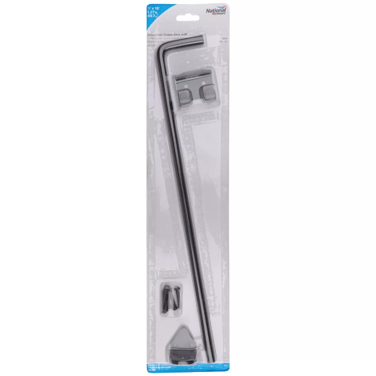 National Hardware 1/2 In. X 18 In. Black Steel Cane Bolt - photo 2