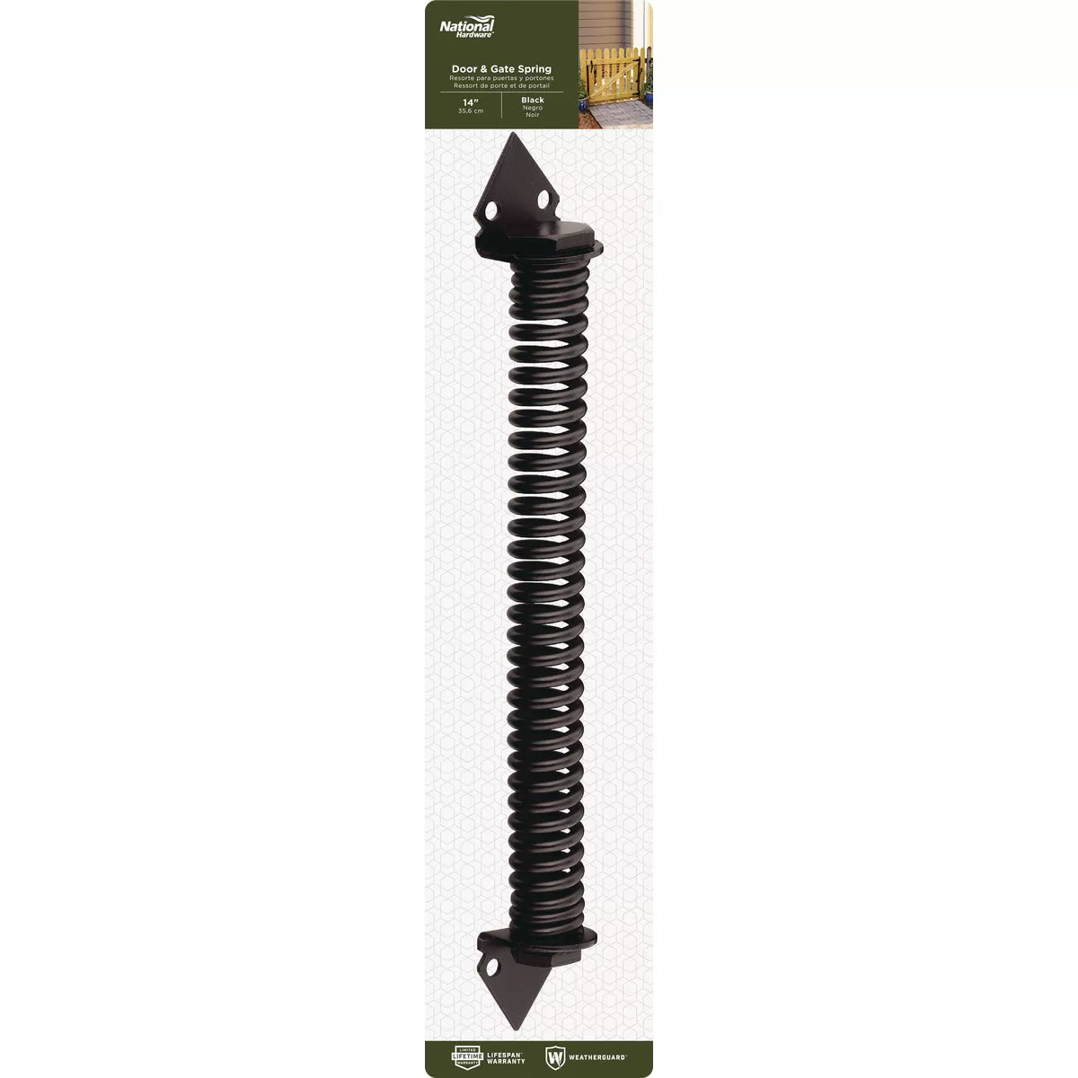 National Hardware 14 In. Black Cold Rolled Steel Gate Spring - photo 2