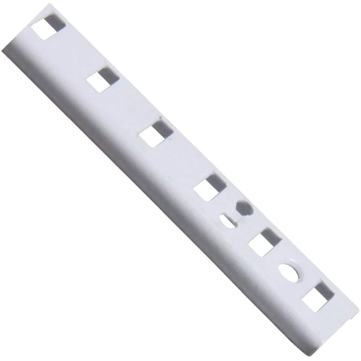 Knape & Vogt 255 Series 48 In. White Steel Mortise-Mount Pilaster Shelf Standard
