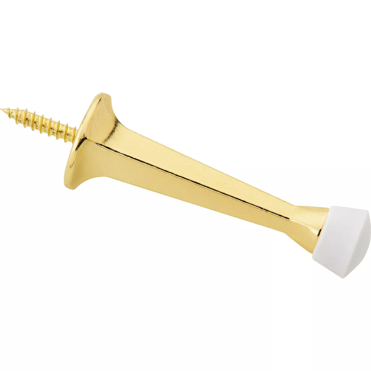 National Hardware 3 In. Brass Rigid Square Door Stop