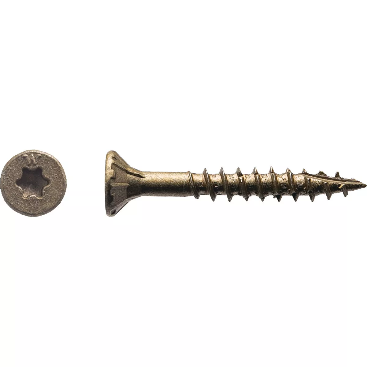 Big Timber #8 x 1-1/4 In. Bronze Flat Head Wood Screw (1155 Ct., 5 Lb.)