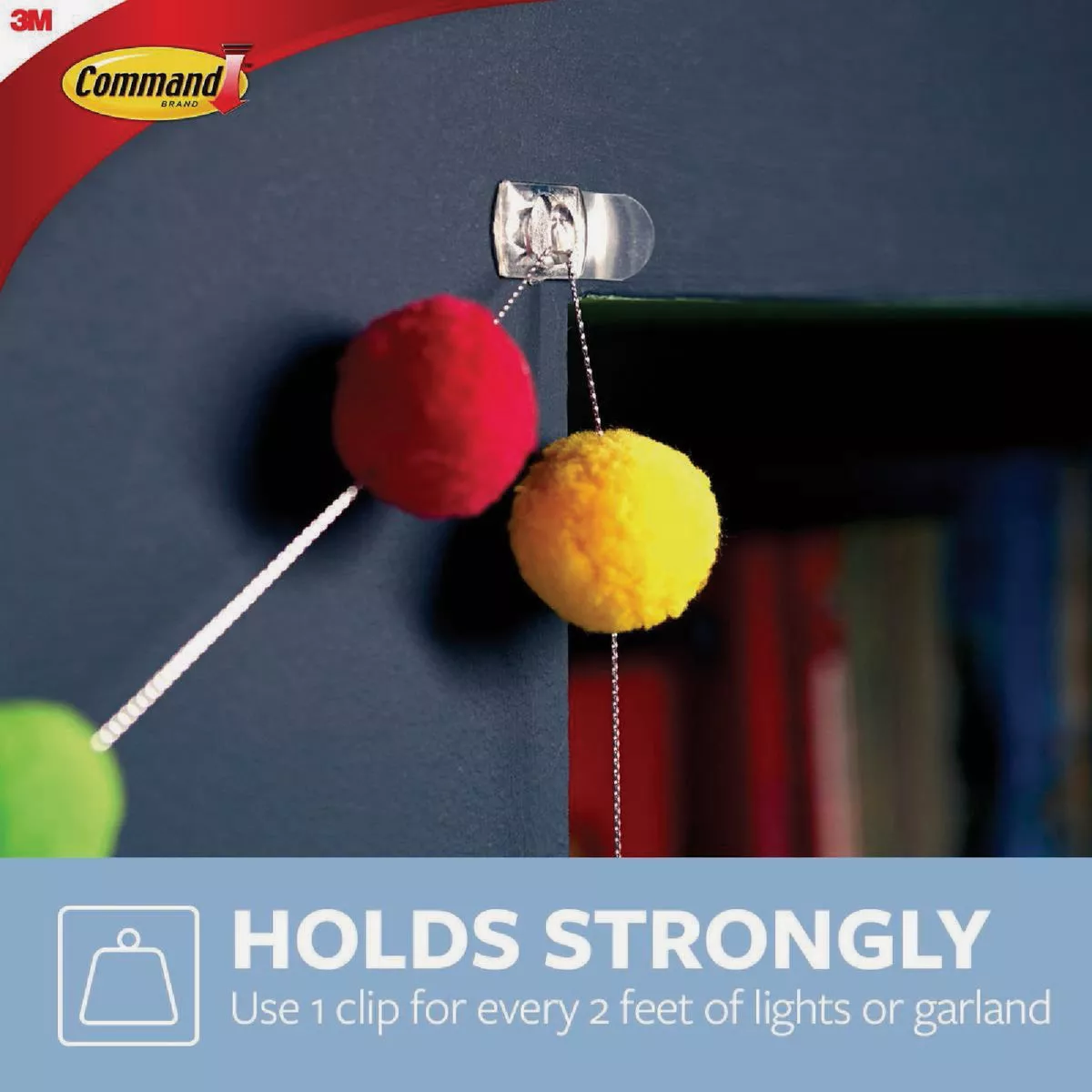 Command Medium Adhesive Strips, Clear, 12 Strips - photo 3