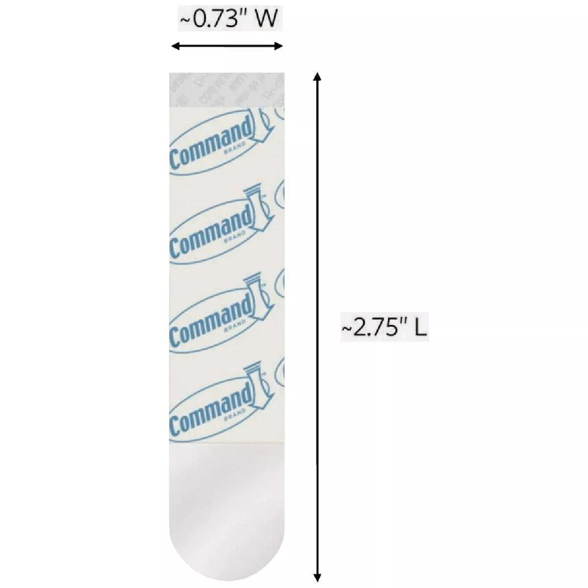 Command Medium Adhesive Strips, Clear, 12 Strips - photo 7